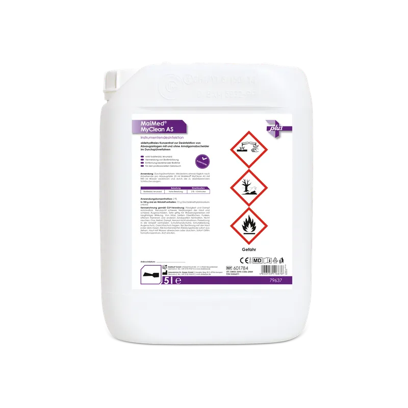MaiMed MyClean AS, dezinfekcia a čistenie sacieho systému 5l/plechovka, 1 kus | Kanister (5 l)
