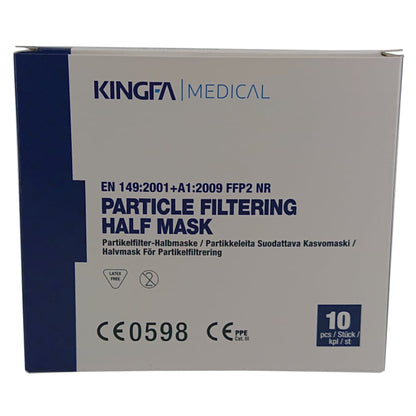 Dýchacia maska ​​FFP2, biela, 10 kusov. / Krabička bez ventilu, pútka do uší | Krabička (10 kusov)