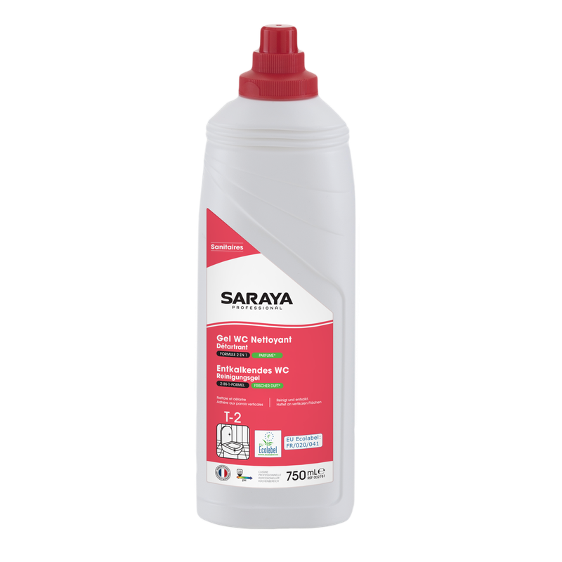 Saraya WC gél čistiaci prostriedok Ecolabel | Fľaša (750 ml)