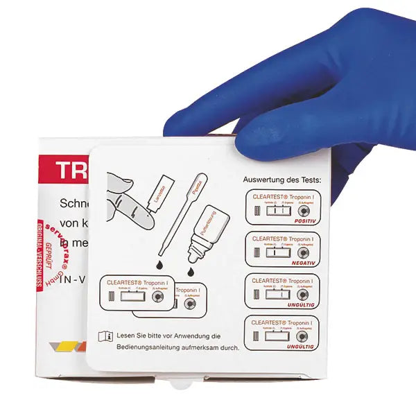 Cleartest® troponín I plnokrvný infarkt test infarktu