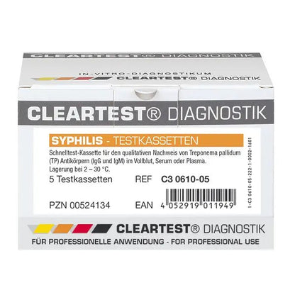 Jasný testovací syfilis