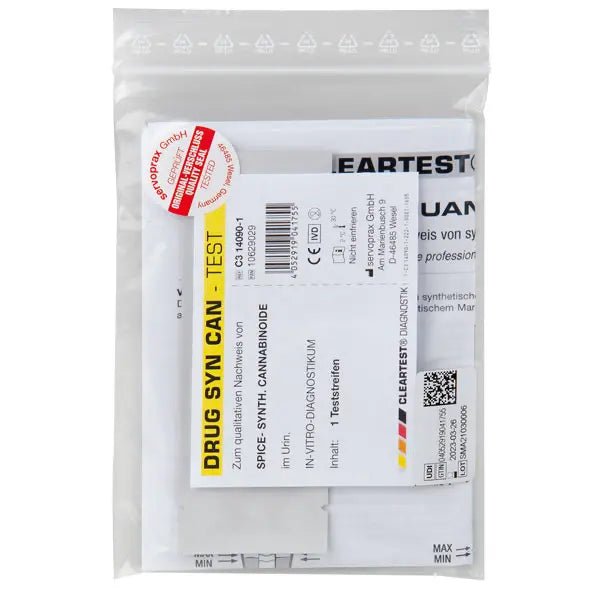 Testovacie prúžky tetrahydrokanabinolu na testovanie drog Cleartest, individuálny test | Kus (1 test)