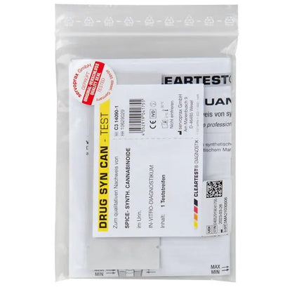 Testovacie prúžky tetrahydrokanabinolu na testovanie drog Cleartest, individuálny test | Kus (1 test)
