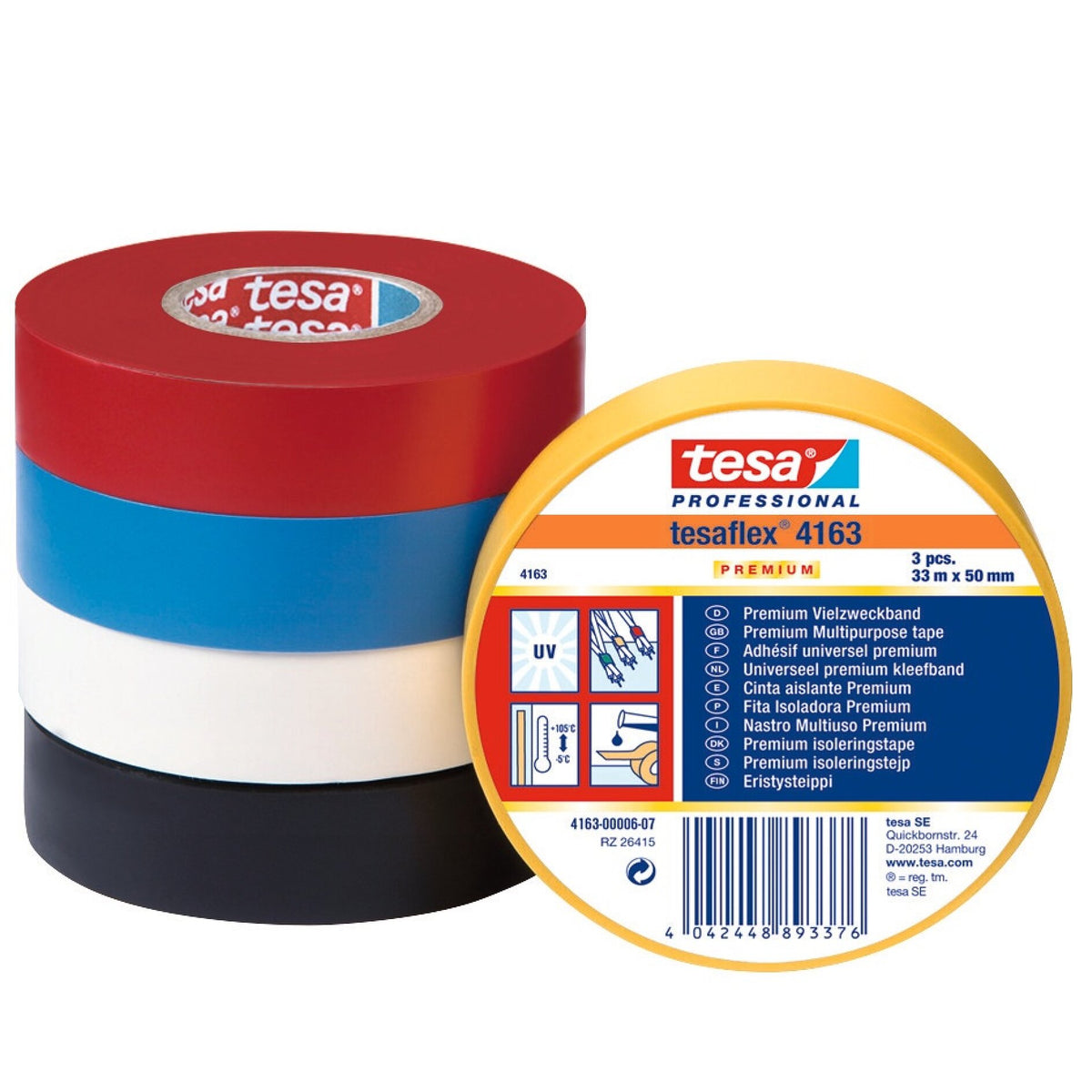 tesa Professional 4163 Premium Vielzweckband – Sortiment
