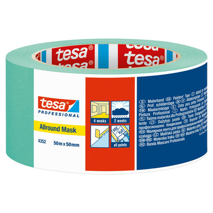 tesa Allround Mask 4352 Craftsmen, pastellgrün 50 m x 50 mm
