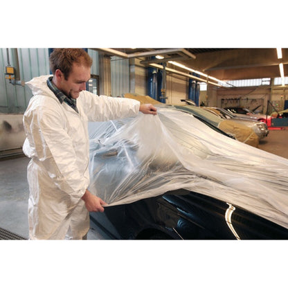 tesa Professional Easy Protect Standard 4394, 300 m x 4 m, weiß/transparent – Anwendung