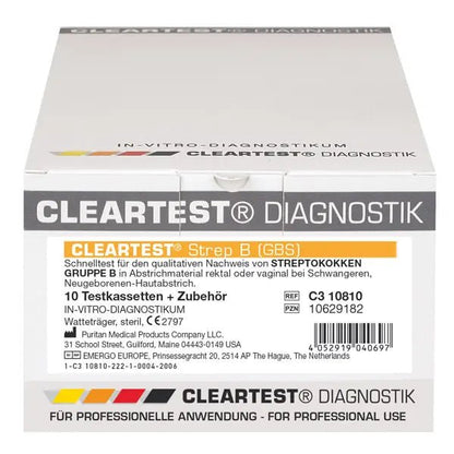 Cleartest Strep-B (GBS) Streptococcus B test, balenie: 10 testov | Balenie (10 testov)