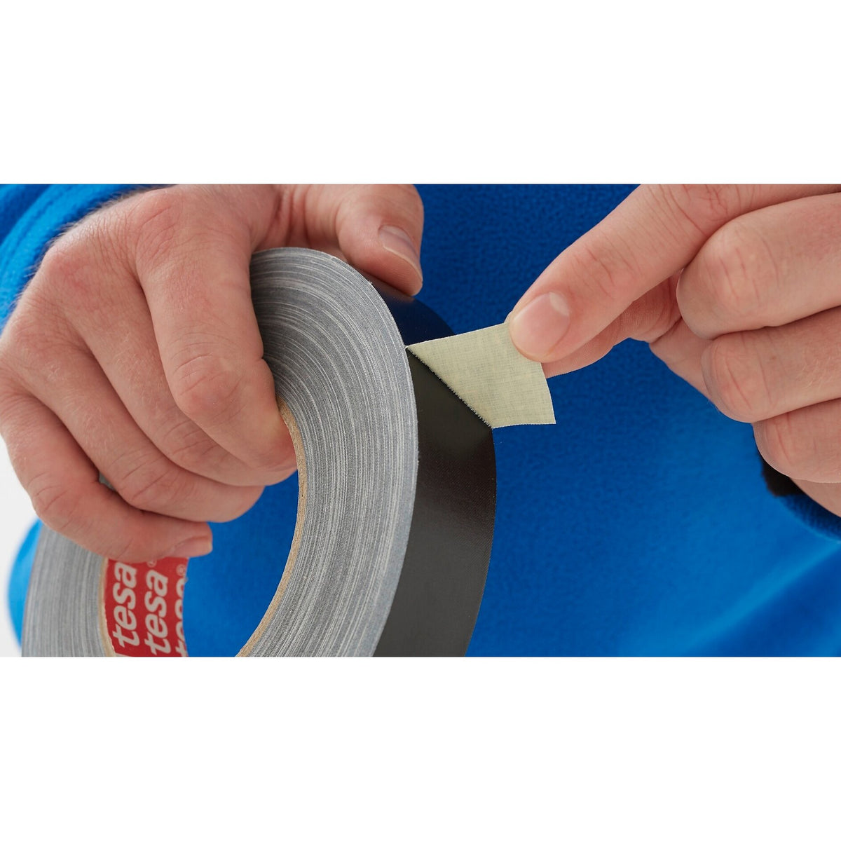 tesaband 4657 PV1, leicht abrollbar, grau – Anwendung