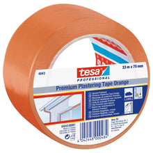 tesa 4843 Putzband Winterband, glatt, orange 33 m x 75 mm