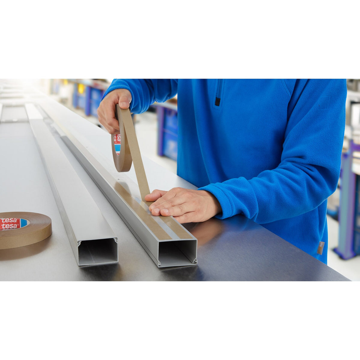 tesafix 4959 Vliesband, weiß-transluzent – Anwendung