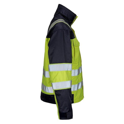 Zimná bunda MASCOT® Genova, hivis žltá/námorná