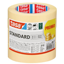 Maliarska páska tesa Standard, 50 m x 19 mm + 50 m x 30 mm