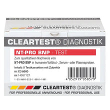 Cleartest NT-Pro BNP* Balenie: 5 testov | Balenie (5 testov)