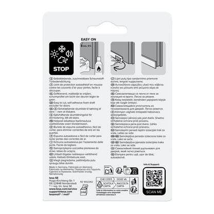 tesa INSULATION Türdichtung, 1 m x 38 mm weiß