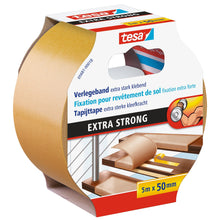 tesa 5681 Verlegeband, extra stark klebend, 5 m x 50 mm, weiß