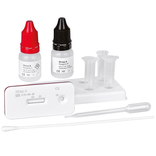 *Najčírejší Strep-A Eco Pack: 20 testovacích kaziet vrátane príslušenstva (bez kontrolného roztoku | balenie (20 testov)