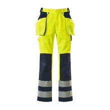 Remeselné nohavice MASCOT® Almas, hi-vis žltá/námorná