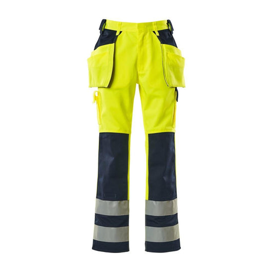 Remeselné nohavice MASCOT® Almas, hi-vis žltá/námorná