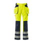 Remeselné nohavice MASCOT® Almas, hi-vis žltá/námorná
