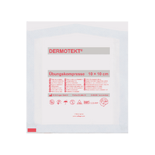 DERMOTEKT®  Cvičebný obklad 10 x 10 cm, 2 kusy, nesterilné