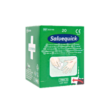 Čistiace utierky na rany Salvequick – balenie po 20 kusoch, kartón po 20 kusoch