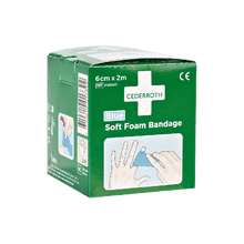Cederroth Soft Foam obväz, modrý, 2 m x 6 cn – náplň 51011011