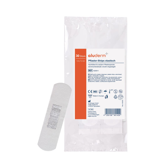 aluderm®-aluplast náhradná sada do dávkovača 7,2 x 1,9 cm, 30 kusov