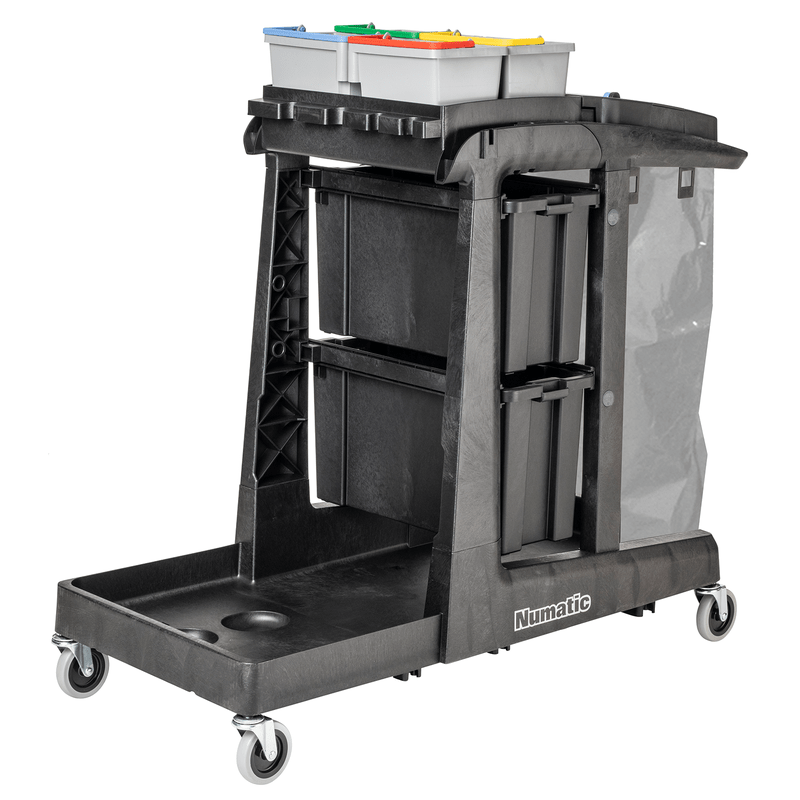 Numatic čistiaci vozík EcoMatic EM5 vrát. 4 x 5 litrové vedro (bez lisovacej súpravy) | Balenie (1 kus)