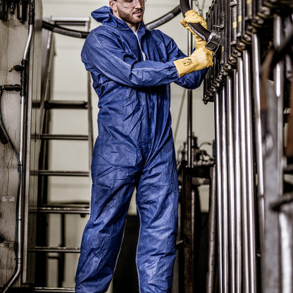NITRAS POLYSAFE BASIC II, protichemický overal, kráľovská modrá