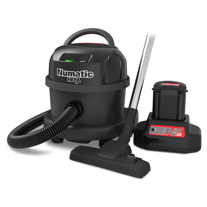 Numatic akumulátorový vysávač NBV240HNX/1, červený, súprava príslušenstva AS55(2.2P) | Balenie (1 kus)