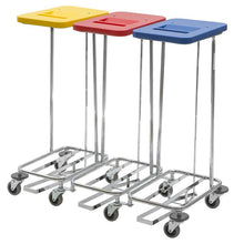 VERMOP Meditrans trojitý kôš na bielizeň, s vekom a pedálom 1 kus