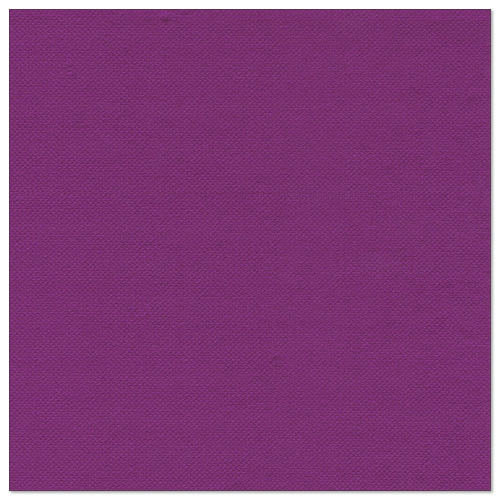 Die PAPSTAR GmbH 50 Servietten "ROYAL Collection" 1/4-Falz, 40 x 40 cm in lila sind einfarbig violette, rechteckige Servietten, die sich vor einem weißen Hintergrund präsentieren.