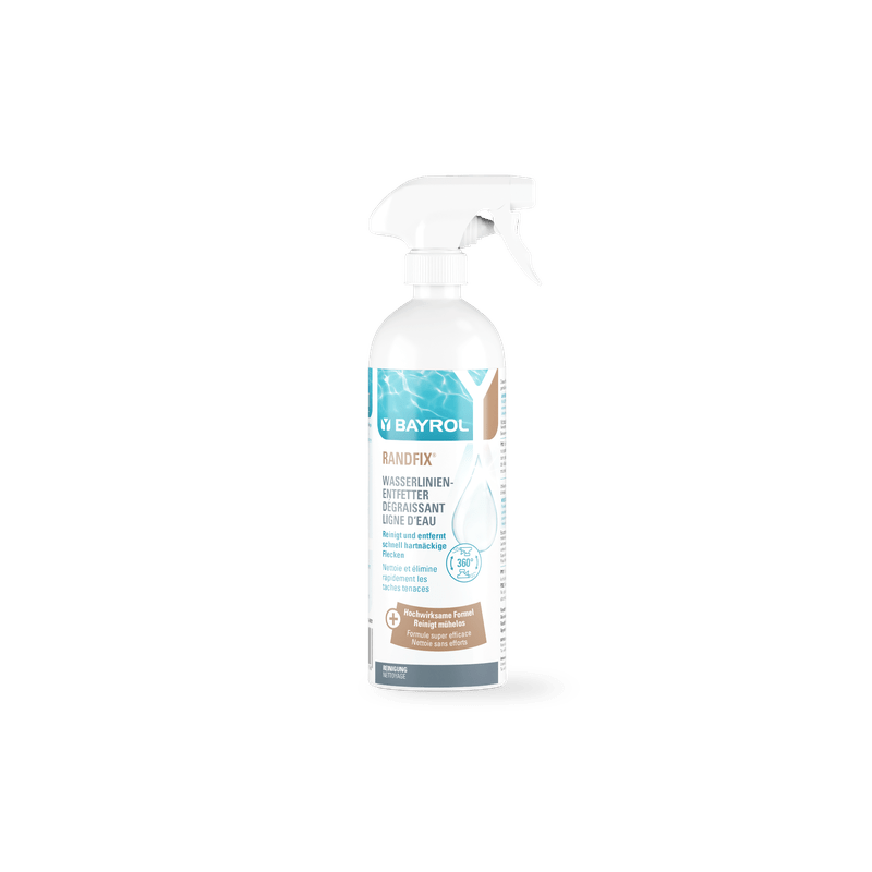 BAYROL Randfix Spray 0,7L rýchlo a spoľahlivo odstráni nečistoty a mastné okraje | Fľaša (700 ml) 