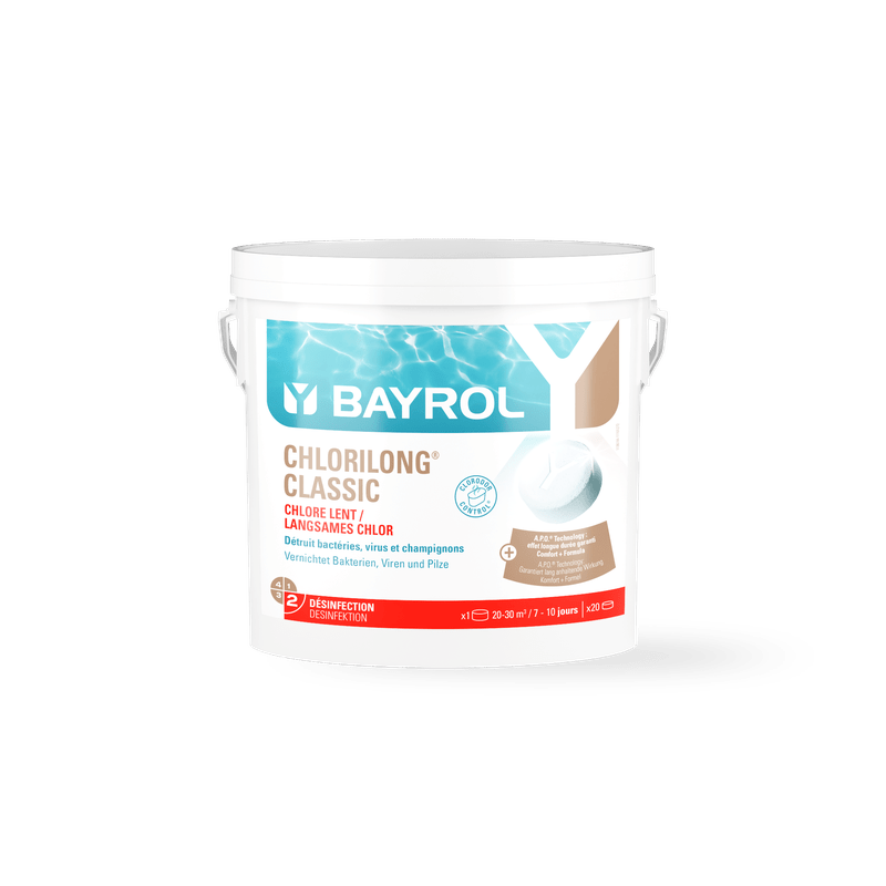 BAYROL Chlorilong® CLASSIC pomaly rozpustné chlórové tablety do bazénov