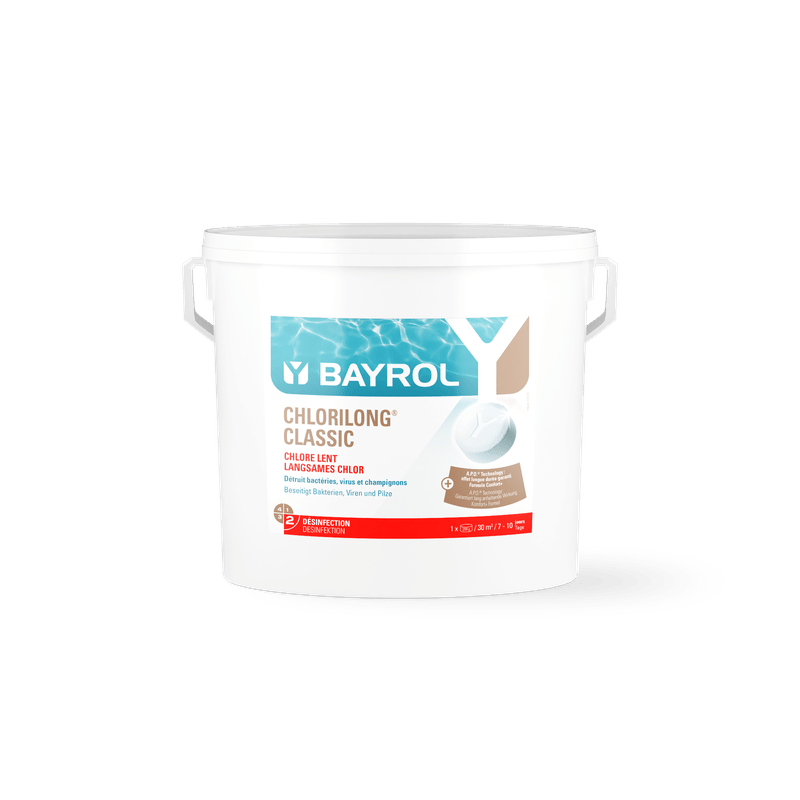 BAYROL Chlorilong® CLASSIC pomaly rozpustné chlórové tablety do bazénov