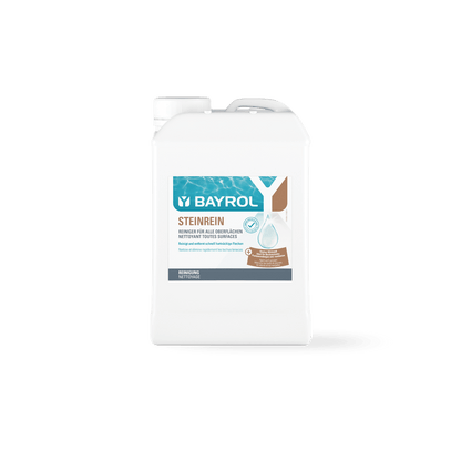 BAYROL Steinrein® koncentrát S účinným odstraňovačom nečistôt, šetrný k materiálom