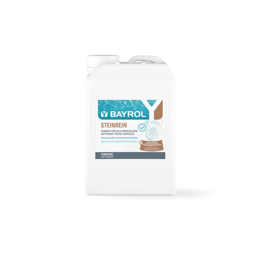 BAYROL Steinrein® koncentrát S účinným odstraňovačom nečistôt, šetrný k materiálom