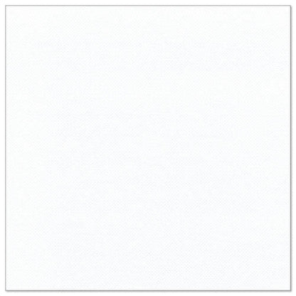 Biela štvorcová papierová servítka s jemnou štruktúrou od PAPSTAR GmbH, 50 servítok "ROYAL Collection", 1/4-sklad, 40 x 40 cm, zobrazená na bielom pozadí.