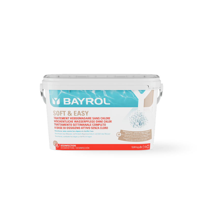 BAYROL Soft & Easy bezchlórová alternatíva pre starostlivosť o vodu