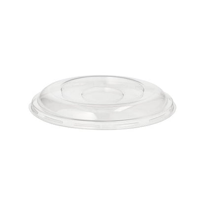 Starpak 50 Dom-vrchnák, R-PET okrúhly Ø 15,5 cm · 2,5 cm číry, je priehľadný, okrúhly vrchnák z recyklovaného PET – ideálny pre udržateľné balenia a vhodný k zodpovedajúcim nádobám. Balenie obsahuje 50 kusov v zmršťovacej fólii.
