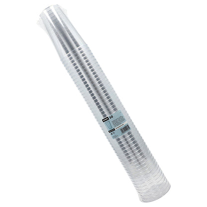 Stoh pohárov Starpak 50, PS číre jednorazové poháre, je zabalený v plastovom obale s etiketou značky Starpak a informáciami o produkte.