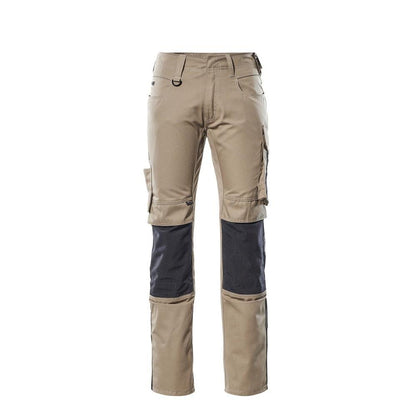 Nohavice MASCOT® Mannheim, svetlé khaki/čierne