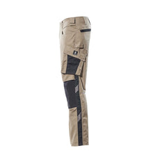 Nohavice MASCOT® Mannheim, svetlé khaki/čierne