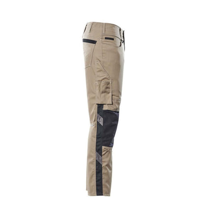 Nohavice MASCOT® Mannheim, svetlé khaki/čierne