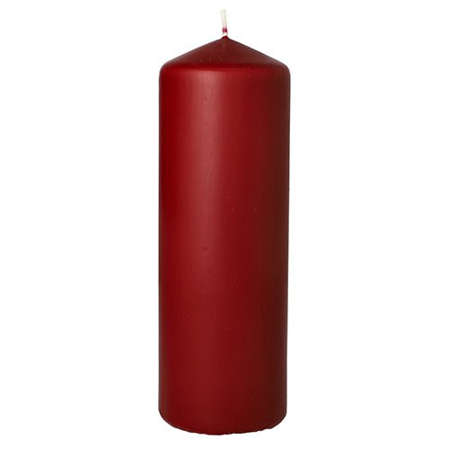 Starpak valcová sviečka s extra dlhou dobou horenia (Ø 70 mm, 200 mm) je červená valcová sviečka so špicatým hrotom a nezapáleným knôtom, ideálna ako dekorácia obývačky a navrhnutá pre predĺženú dobu horenia.