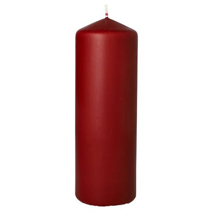 Starpak valcová sviečka s extra dlhou dobou horenia (Ø 70 mm, 200 mm) je červená valcová sviečka so špicatým hrotom a nezapáleným knôtom, ideálna ako dekorácia obývačky a navrhnutá pre predĺženú dobu horenia.