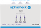 Alphacheck TRI bezpečnostné lancety 23G | Balenie (100 kusov)