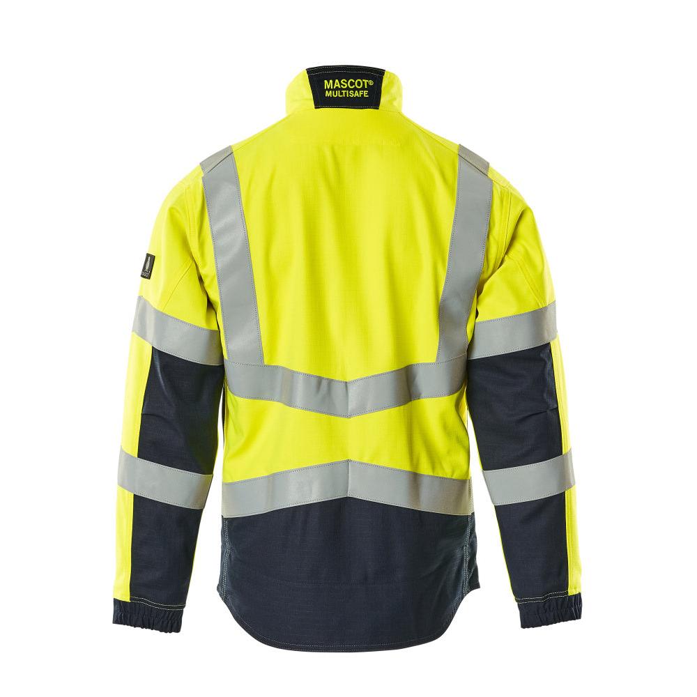 Pracovná bunda MASCOT® Biel Multisafe, vysoko-žltá/čierno-modrá