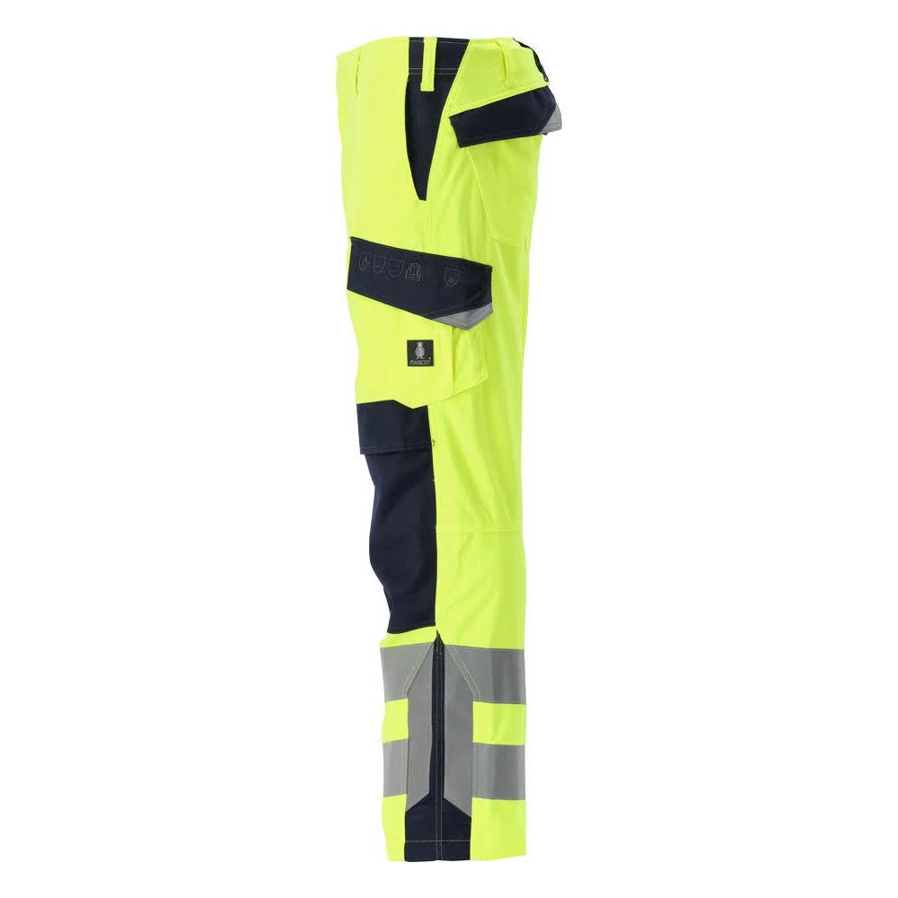 Nohavice MASCOT® Arbon Multisafe, svetložlté/čierno-modré