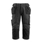 MASCOT® Lindau remeselnícke trojštvrťové nohavice, čierne